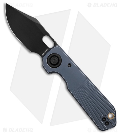 Vosteed Akita Vanchor Lock Knife Blue Aluminum (2.9" Black Stonewash)