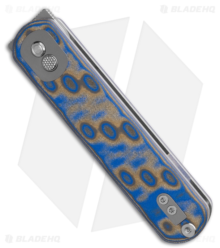 Vosteed Corgi Treklock Knife Blue Ocean Micarta (3" Stonewash)
