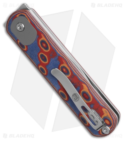 Vosteed Corgi Treklock Knife Copper Raindrop Micarta (3" Satin)