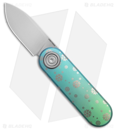 Vosteed Corgi V Vanchor Lock Knife Evergreen Frost Titanium (2.4" Satin)