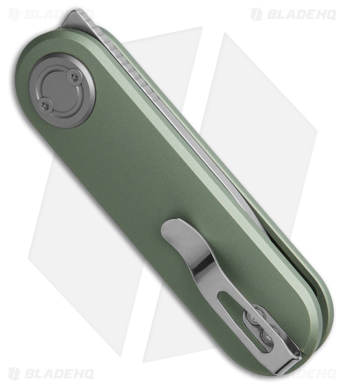 Vosteed Corgi V Vanchor Lock Knife Green Aluminum (2.4" Stonewash)