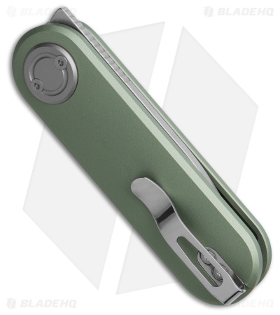 Vosteed Corgi V Vanchor Lock Knife Green Aluminum (2.4" Stonewash)