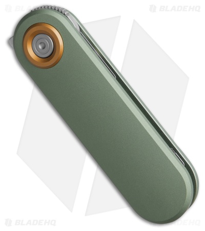 Vosteed Corgi V Vanchor Lock Knife Green Aluminum (2.4" Stonewash)