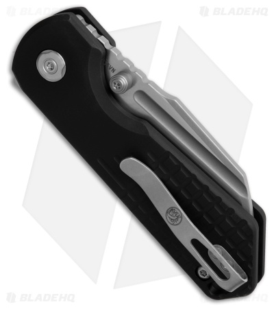 Vosteed Hedgehog Top Liner Lock Knife Black Aluminum (3" Bead Blast)
