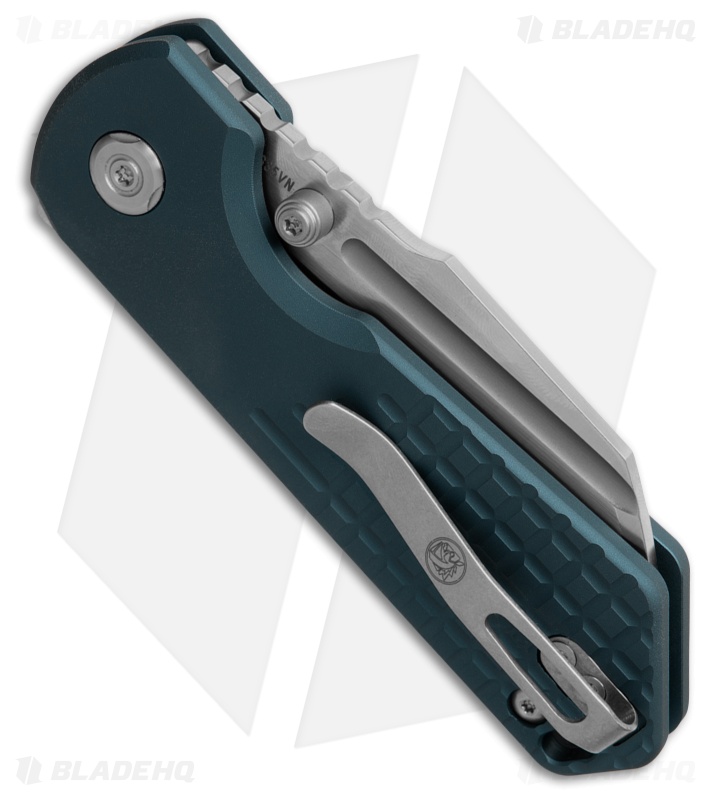 Vosteed Hedgehog Top Liner Lock Knife Blue Aluminum (3" Satin)