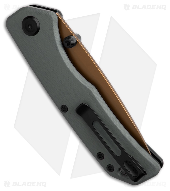 Vosteed Marten 330 Top Liner Lock Knife Gray G-10 (3.3" Copper Dune 14C28N)