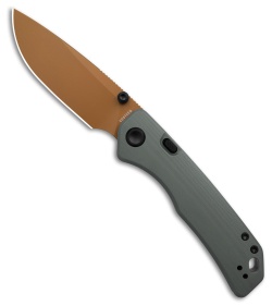 Vosteed Marten 330 Top Liner Lock Knife Gray G-10 (3.3" Copper Dune 14C28N)