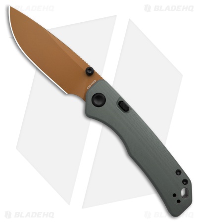 Vosteed Marten 330 Top Liner Lock Knife Gray G-10 (3.3" Copper Dune 14C28N)