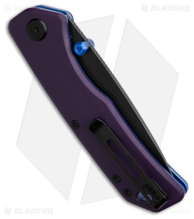 Vosteed Marten 330 Top Liner Lock Knife Purple G-10 (3.3" Black SW 14C28N)