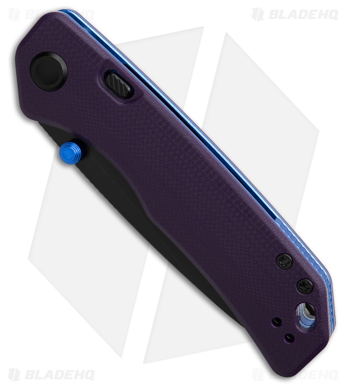 Vosteed Marten 330 Top Liner Lock Knife Purple G-10 (3.3" Black SW 14C28N)