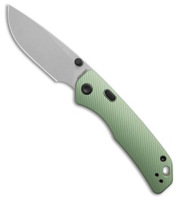 Vosteed Marten Top Liner Lock Knife Green Aluminum (3" Stonewash)