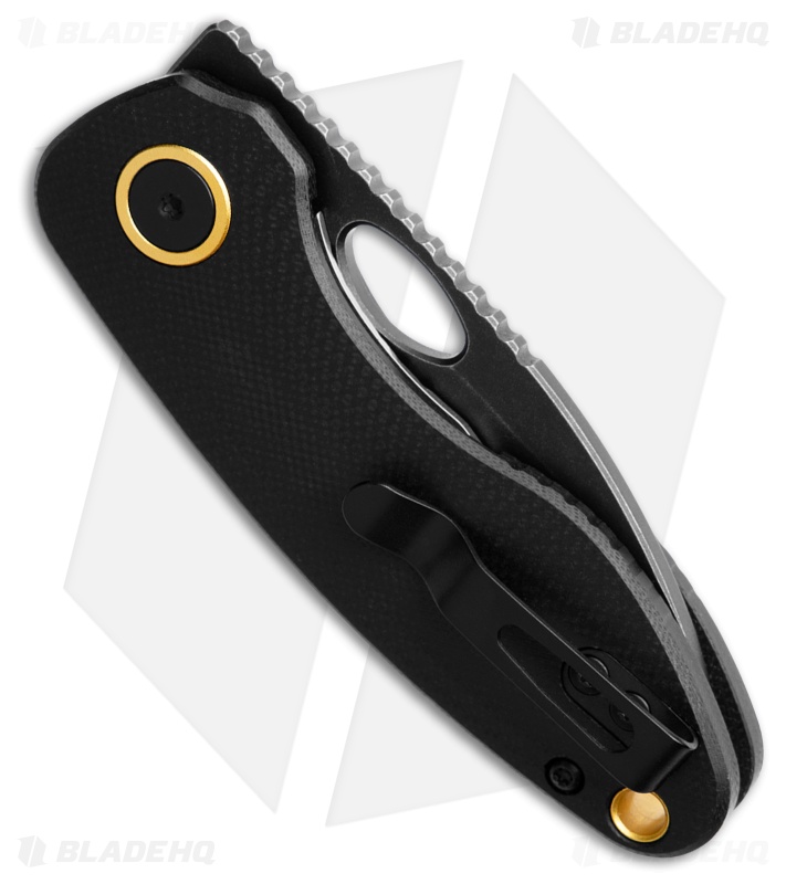 Vosteed Mini Acorn Liner Lock Knife Black G-10 (2.5" Black SW 14C28N)