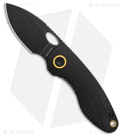 Vosteed Mini Acorn Liner Lock Knife Black G-10 (2.5" Black SW 14C28N)