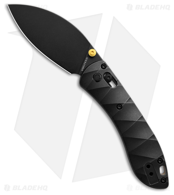 Vosteed Mini Nightshade Crossbar Lock Knife Titanium (2.75" Black SW S35VN)