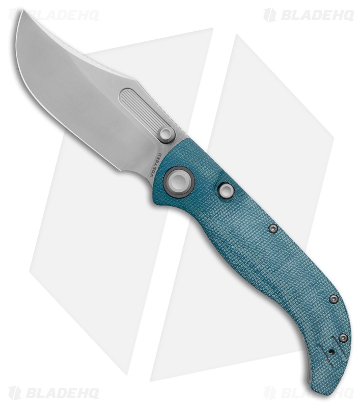 Vosteed Naga Blue Micarta Clip Point Satin S35VN