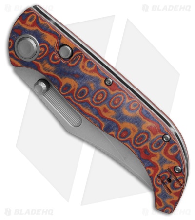 Vosteed Naga Button Lock Copper Raindrop Micarta (3.5" Stonewash)