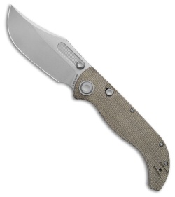 BRUNT EDGEPAD 3HANDRED 25 オリーブ Raccoon Top Liner Lock Knife | 14C28N Micarta EDC Smoothness