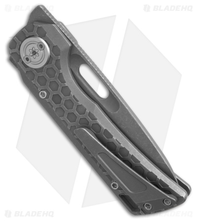 Vosteed Nymble Vanchor Lock Knife Acid Wash Gray Ti (3.25" Acid Wash/SW Elmax)