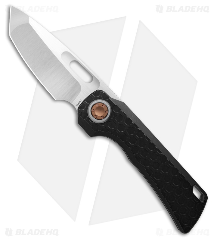 Vosteed Nymble Vanchor Lock Knife Black Titanium (Satin/BB Elmax)