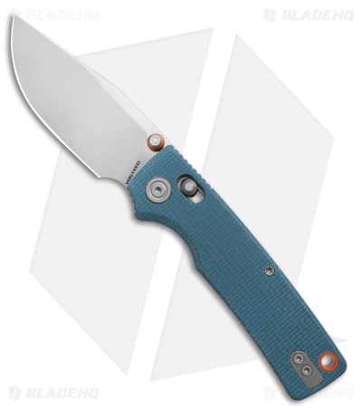 Vosteed Porcupine ModSwap Crossbar Lock Knife Blue Micarta (3" Satin)