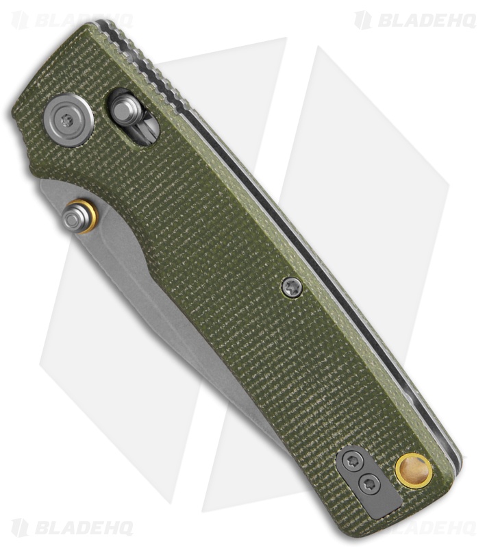 Vosteed Porcupine ModSwap Crossbar Lock Knife Green Micarta (3" Stonewash)