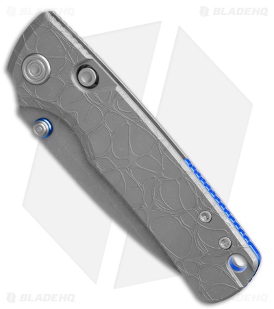 Vosteed Porcupine TiSlim Top Liner Lock Knife Acid Wash Gray Ti (3" AW/SW S90V)