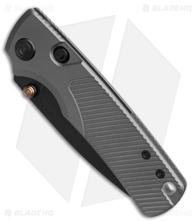 Vosteed Porcupine TiSlim Top Liner Lock Knife Dim Gray Ti (3" Black SW 154CM)