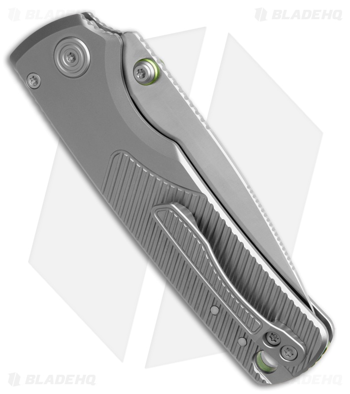 Vosteed Porcupine TiSlim Top Liner Lock Knife Gray Titanium (3" Satin 154CM)