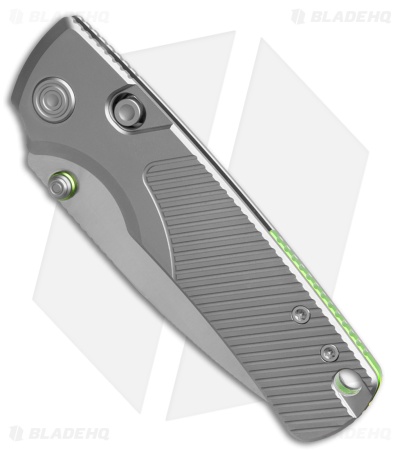 Vosteed Porcupine TiSlim Top Liner Lock Knife Gray Titanium (3" Satin 154CM)