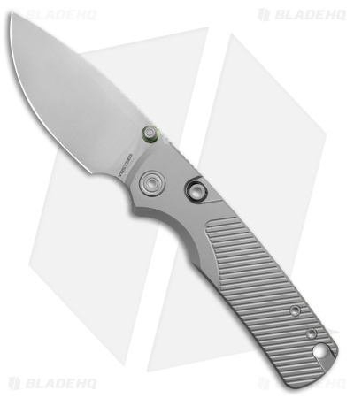 Vosteed Porcupine TiSlim Top Liner Lock Knife Gray Titanium (3" Satin 154CM)