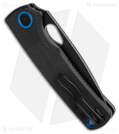 Vosteed Porcupine Top Liner Lock Knife Black Micarta (3" Black Stonewash)