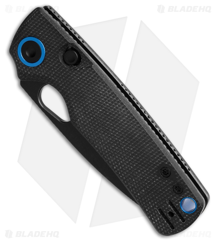 Vosteed Porcupine Top Liner Lock Knife Black Micarta (3" Black Stonewash)