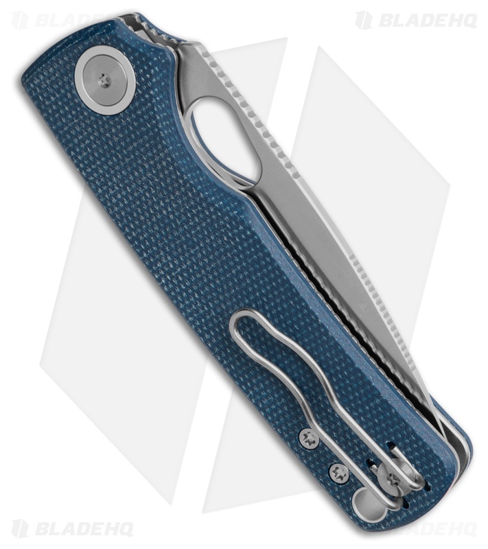 Vosteed Porcupine Top Liner Lock Knife Blue Micarta (3" Satin)