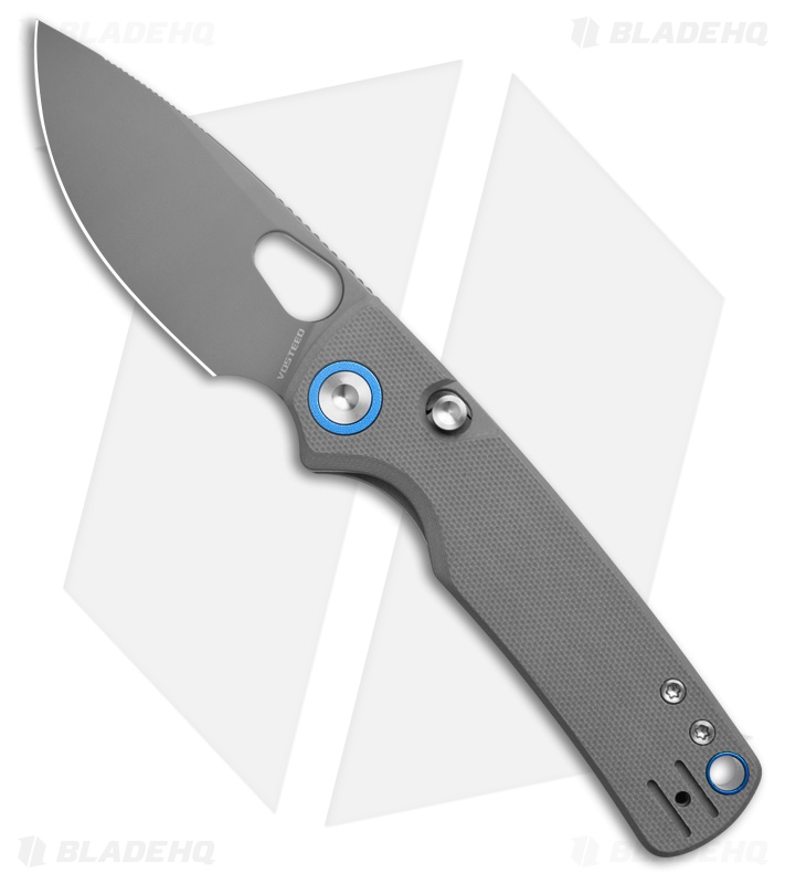 Vosteed Porcupine Top Liner Lock Knife Destroyer Gray G-10 (3" Gray)