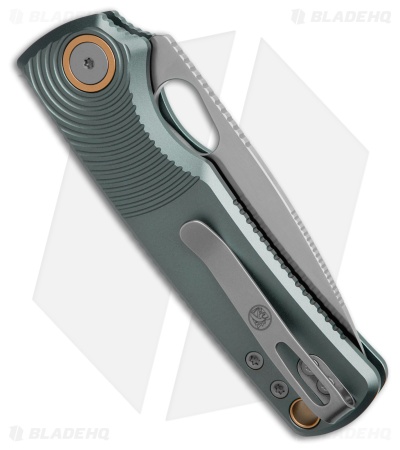 Vosteed Porcupine Button Lock Knife Gray Aluminum (3" Satin) *DISC*