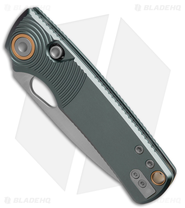 Vosteed Porcupine Button Lock Knife Gray Aluminum (3" Satin) *DISC*