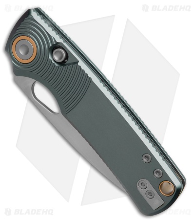 Vosteed Porcupine Button Lock Knife Gray Aluminum (3" Satin) *DISC*