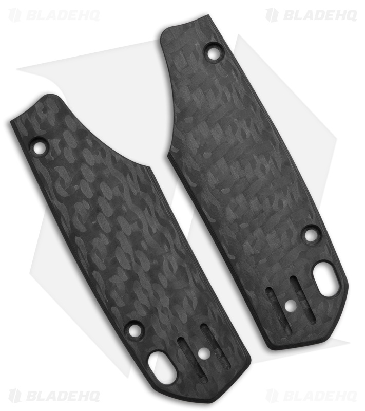 Vosteed Psyop 299 Replacement Handle Inlays - Black Carbon Fiber