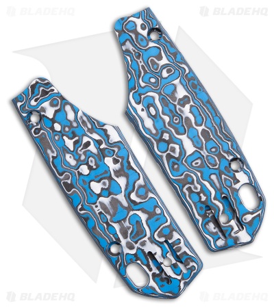 Vosteed Psyop 299 Replacement Handle Inlays - Blue Carbon Fiber