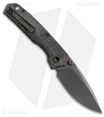 Vosteed Psyop 299 Top Liner Lock Knife Black Norplex UltreX Micarta (3" Gray)