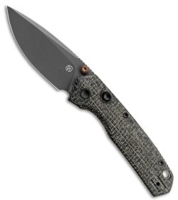 Vosteed Psyop 299 Top Liner Lock Knife Black Norplex UltreX Micarta (3" Gray)