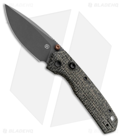 Vosteed Psyop 299 Top Liner Lock Knife Black Norplex UltreX Micarta (3" Gray)