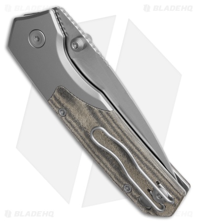 Vosteed Psyop 299 Top Liner Lock Knife Green Norplex UltreX Micarta (3" Satin)