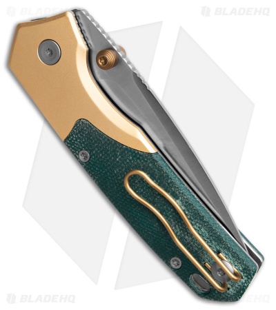 Vosteed Psyop 299 Top Liner Lock Knife Teal Norplex UltreX Micarta (3" Satin)