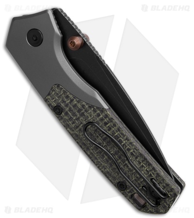 Vosteed Psyop 299 Top Liner Lock Knife Ti/Black UltreX Micarta (3" Black SW)