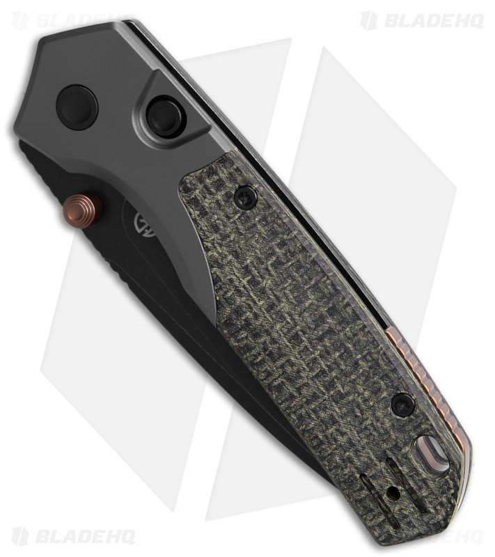 Vosteed Psyop 299 Top Liner Lock Knife Ti/Black UltreX Micarta (3" Black SW)