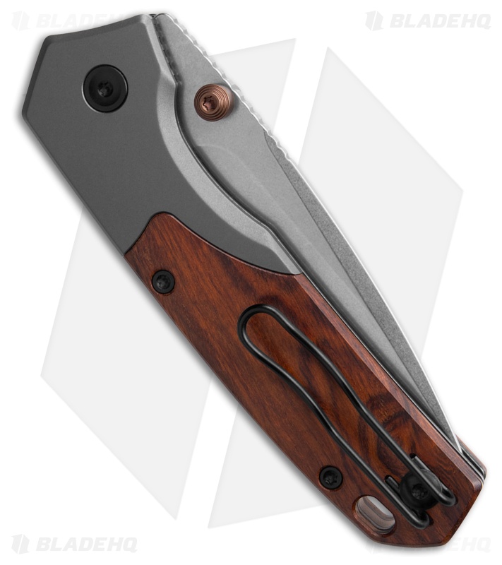 Vosteed Psyop 299 Top Liner Lock Knife Ti/Brown Sand Ironwood (3" SW)