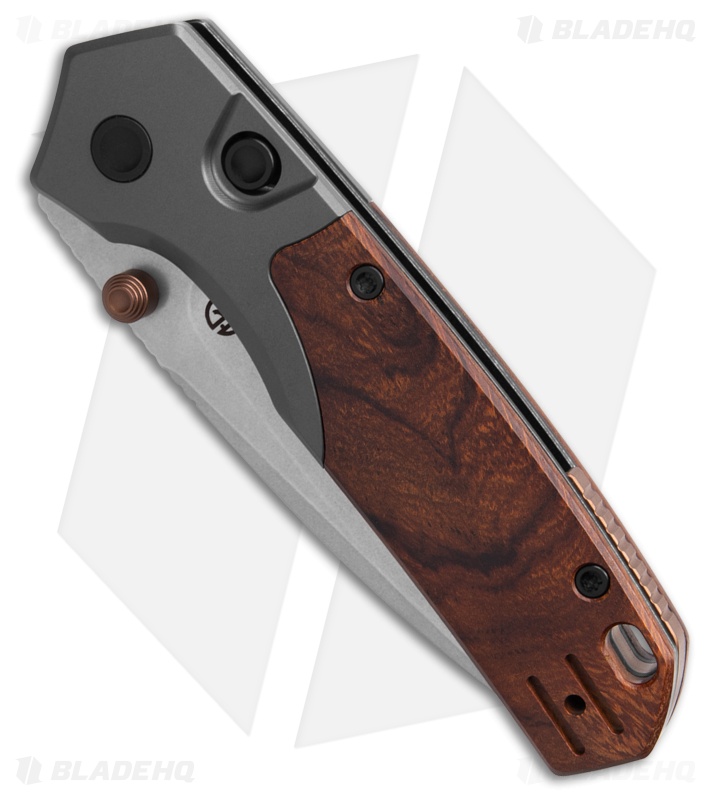 Vosteed Psyop 299 Top Liner Lock Knife Ti/Brown Sand Ironwood (3" SW)