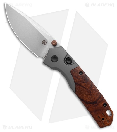 Vosteed Psyop 299 Top Liner Lock Knife Ti/Brown Sand Ironwood (3" SW)