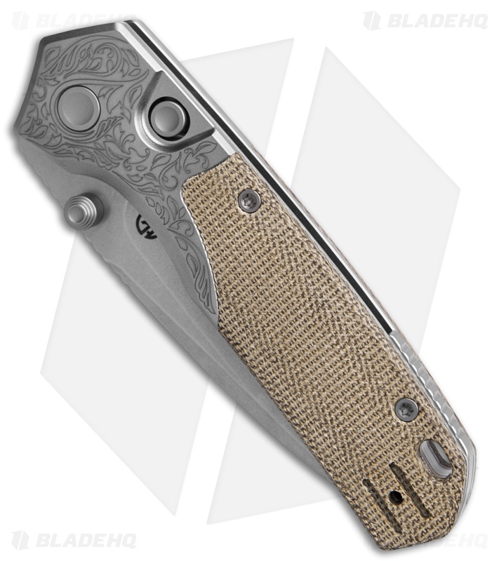Vosteed Psyop 299 Top Liner Lock Knife Ti/Natural Norplex UltreX Micarta (3" SW)